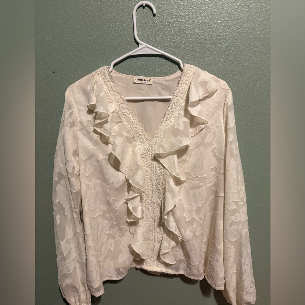 Anna Kaci Blouse, Size Large.